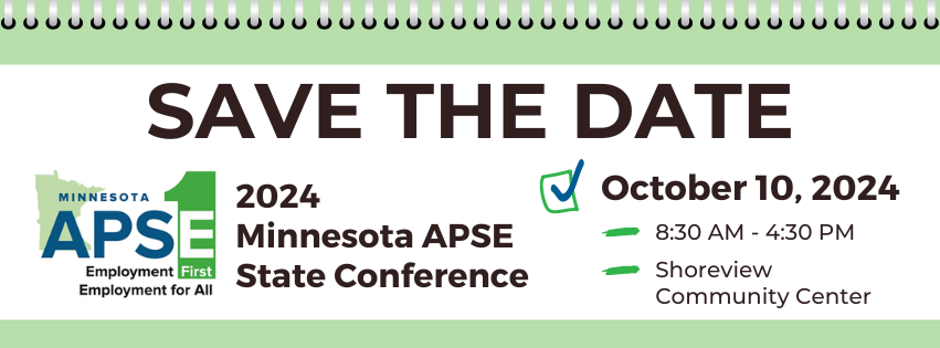 Save the date, 2024 MN APSE State Conference, 10/10/2024, 8:30 AM to 4:30 PM, Shoreview Community Center